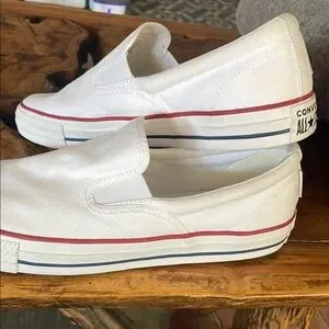 Converse White Slip-On Loafers with Red Trim Converse CHUCK TAYLOR ALL STAR LOAFER SLIP | A15020C | AFEW  main image 4